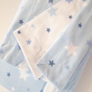 Pierre Cardin Detská deka MOON 110x140cm, s hviezdičkami modrá Polyester 110x140 cm