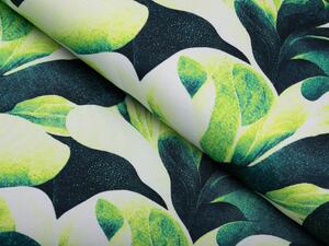 Biante Dekoračná obliečka na vankúš Rongo RGP-505 Veľké zelené listy 30 x 50 cm