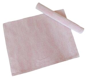 TEXICOP Prestieranie gobelínové CHENILLE plain ružové Bavlna/Acryl/Pes 4ks 40x50 prestieranie