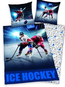 Halantex Posteľné obliečky Ľadový hokej Bavlna 1x70x90,1x140x200 cm