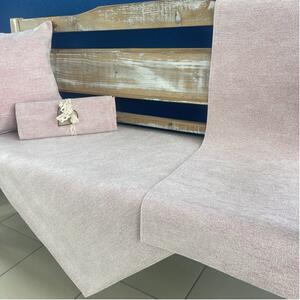 TEXICOP Gobelínové obrusy - CHENILLE plain ružový Bavlna/Acryl/Pes 140x220 cm