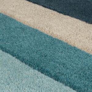 Modro-béžový vlnený koberec 180x120 cm Abstract Collage - Flair Rugs
