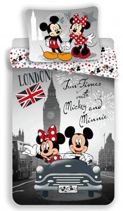 Disney Jerry Fabrics Bavlnené návliečky DISNEY MICKEY A MINNIE IN LONDON - TELEPHONE Bavlna 1x70x90,1x140x200 cm