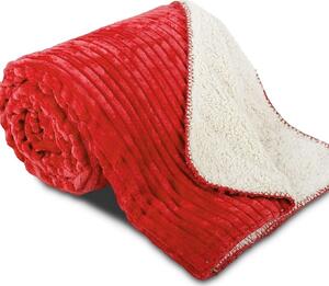 SLEEPWELL Teplá deka SLEEP WELL ovečka manšester červená Mikroplyš 150x200 cm