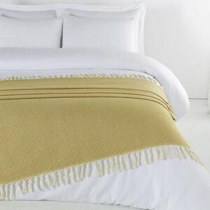 Denizli Concept Jemný tkaný prehoz na pohovku aj posteľ DIAMANT horčicový horčicová 200x240 cm