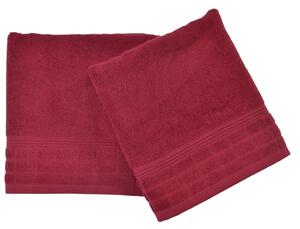 EVENIT Froté uteráky, osušky RINGO bodrové bordová Bavlna 70x140 cm