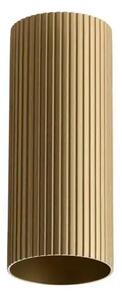 Minimalistické bodové svietidlo Lucas Ribbed Tube 20 zlatá