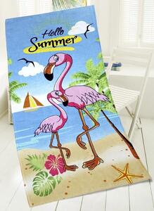 Disney Jerry Fabrics Detská plážová osuška Hello Summer Bavlna 70x150 cm