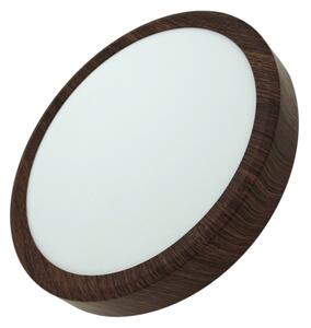 LED stropné svietidlo LED/18W/230V s prepínateľnou teplotou svetla 3000/4000/6500K, priemer 23 cm, hnedé
