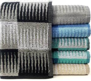 GRENO HAMMER, bavlnené uteráky, osušky - čierna Bavlna 50x90 cm