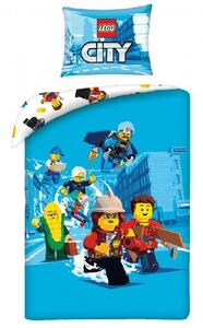 Halantex Bavlnené návliečky Lego CIty Bavlna 1x70x90,1x140x200 cm