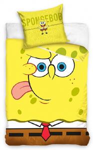 Carbotex Bavlnené návliečky Spongebob Bavlna 1x70x90,1x140x200 cm