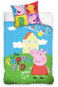 Carbotex Bavlnené návliečky Peppa Pig Bavlna 1x70x90,1x140x200 cm