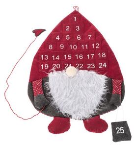 Dakls Závesný textilný 62 cm adventný kalendár ŠKRIATOK UNI