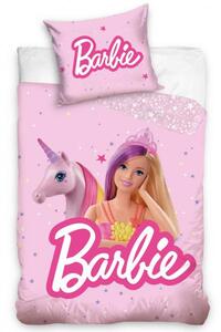 Carbotex Bambusové posteľné obliečky Barbie Bavlna/Bambus 1x40x60,1x100x135 cm