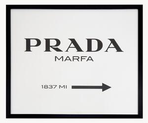 Nástenná dekorácia's rámom Prada Marfa
