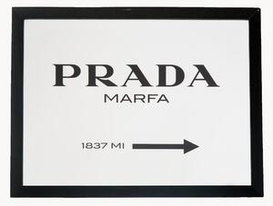 Nástenná dekorácia's rámom Prada Marfa