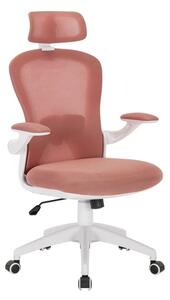 Otočná stolička FABLE - ružová / biela