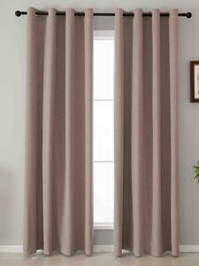 Blackout závesy Oliver cappuccino – 140 × 280 cm (2 ks)