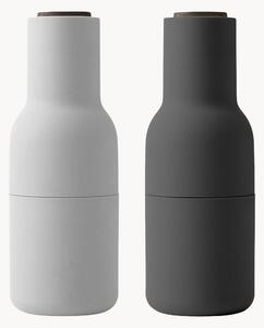Mlynčeky na soľ a korenie's vrchnákmi z orechového dreva Bottle Grinder, 2 ks