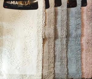 MIABELLA Luxusný set 2ks Kúpeľnové predložky - koberce krémová