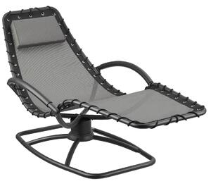 Záhradné lehátko Toulon, ergonomické, funkcia hojdania - šedá