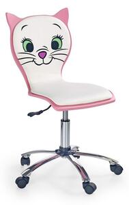 Halmar Detská stolička Kitty 2, biela/ružová