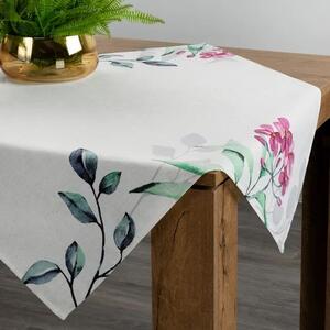 Eurofirany Obrus na stôl NATU s potlačou s rastlinným motívom natura Polyester/ľan 85x85 cm