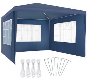 Pavilón Barinas s 3 bočnými časťami, vodotesný, 3x3m - modrá