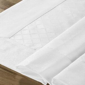 Eurofirany Slávnostný žakarový obrus JADA s jemným leskom BIELY biela Bavlna/polyester 85x85 cm