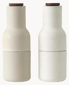 Mlynčeky na soľ a korenie's vrchnákmi z orechového dreva Bottle Grinder, 2 ks