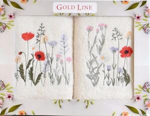 Vyrobené na Slovensku Set uterákov Poľné kvety 20 krémové krémová Bavlna UNI