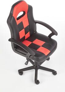 Halmar Detská stolička Storm, čierna/červená