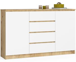 Ak furniture Komoda Inbia K 160 cm dub artisan/biela