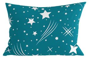 Polybavlnená obliečka na vankúš NIGHT SKY POLY 50x70 cm, tyrkysová