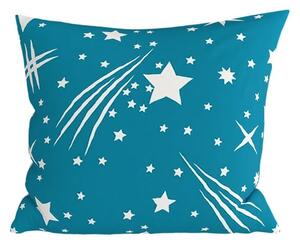 Polybavlnená obliečka na vankúš NIGHT SKY POLY 45x45 cm, tyrkysová