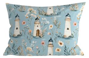 Polybavlnená obliečka na vankúš LIGHTHOUSE POLY 50x70 cm, modrá