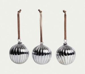 ORANEL SILVER set troch vianočných ozdôb