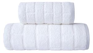 GRENO Brick - biely - bavlnené uteráky a osušky biela Bavlna 70x140 cm
