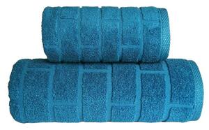 GRENO Brick - ový - bavlnené uteráky a osušky smaragd Bavlna 70x140 cm