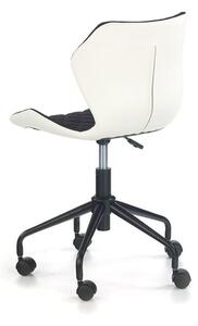 Halmar Detská stolička Matrix, biela/čierna