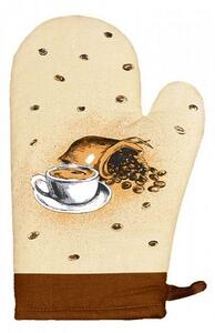 Praktik CHŇAPKA kuchynská rukavica 93 káva hnedá UNI