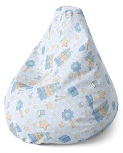 Sablio Sedací vak Pear Zvonkohra - 70 x 95 x 15 cm