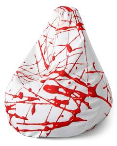 Sablio Sedací vak Pear Krvavé škvrny - 70 x 95 x 15 cm