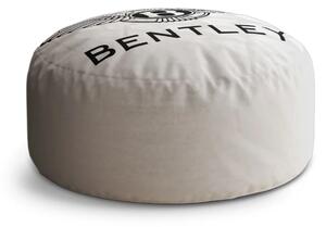 Sablio Taburet Circle Bentley na bielej: 38x48 cm