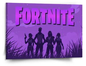 Sablio Obraz FORTNITE Fialová silueta - 150x110 cm
