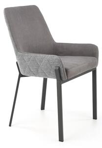 Halmar Jedálenská stolička K439, tmavo sivá/sivá