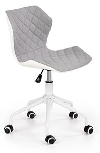 Halmar Detská stolička Matrix 3, biela/svetlosivá