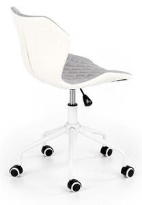 Halmar Detská stolička Matrix 3, biela/svetlosivá