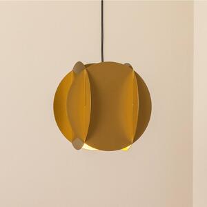 Závesné svietidlo Corner, zlatá farba, 25 x cm, kov, E27, Mosadz / zlato, Obývacia izba / jedáleň, kov, Moderný, Závesné svietidlo